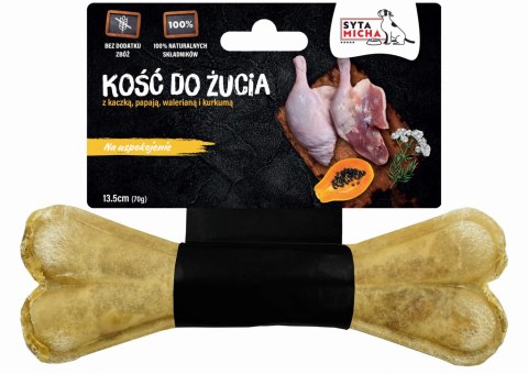 Kość do żucia, twardy gryzak dla psa na uspokojenie 13,5 cm. Syta Micha Kość do żucia, twardy gryzak dla psa na uspokojenie 13,5 cm. Syta Micha