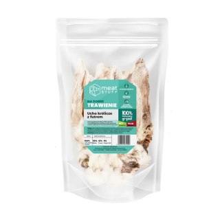 Ucho królicze z futrem - gryzak dla psa, 200g. Meat STUFF