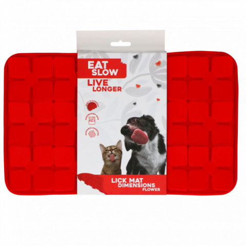 Mata do wylizywania jedzonka dla psa z kwiatkami, Eat Slow Mata do wylizywania jedzonka dla psa z kwiatkami, Eat Slow