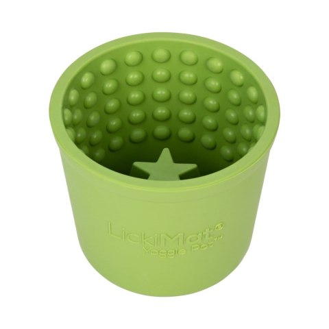 Mata, garnuszek dla psa do wylizywania jedzonka, Yoggie Pot zielony, LickiMat® Mata, garnuszek dla psa do wylizywania jedzonka, Yoggie Pot zielony, LickiMat®