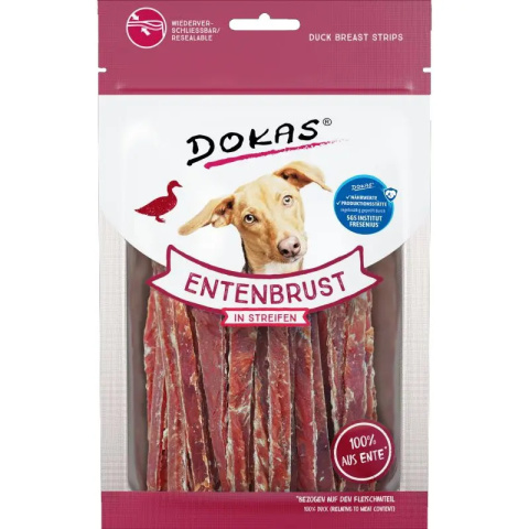 Filet z piersi kaczki, przysmak dla psa 70g. DOKAS Filet z piersi kaczki, przysmak dla psa 70g. DOKAS