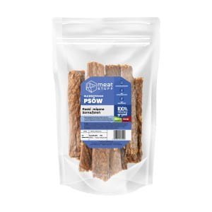 Paski mięsne z jelenia, naturalny przysmak dla psa 100g. Meat STUFF