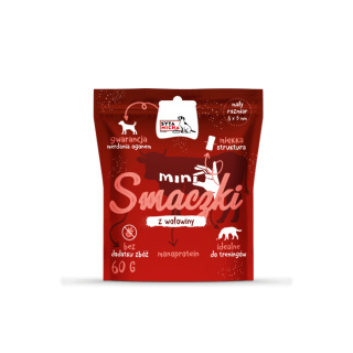 Mini smaczki z wołowiny, treningówki dla psa 60g. Syta Micha