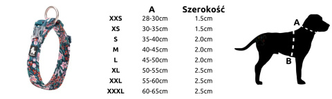 Obroża dla psa, w kwiaty, Truelove Blossom Obroża dla psa, w kwiaty, Truelove Blossom
