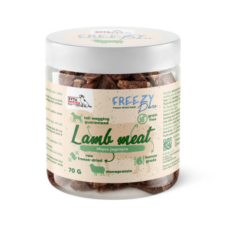 100% liofilizowane mięso jagnięce dla psa 70g. FREEZY Pure, Syta Micha