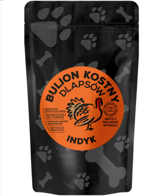 BULION KOSTNY dla psów INDYK 230ml. Food Studio Chefs