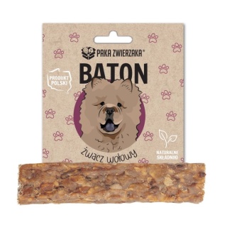 Baton żwacz wołowy, naturalny gryzak dla psa 12 cm. PAKA ZWIERZAKA