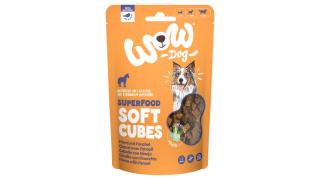 Funkcjonalne, miękkie przysmaki dla psa, konina i koper włoski (150g), Superfood Soft Cubes Pferd, WOW)