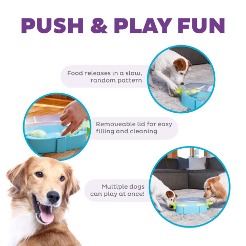 Interaktywna gra logiczna dla psa poziom 2, DOG PAW N PLAY, Nina Ottosson Interaktywna gra logiczna dla psa poziom 2, DOG PAW N PLAY, Nina Ottosson