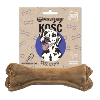 Kość do żucia dla psa, naturalny i bezpieczny gryzak 12 cm, konina 100%, PAKA ZWIERZAKA