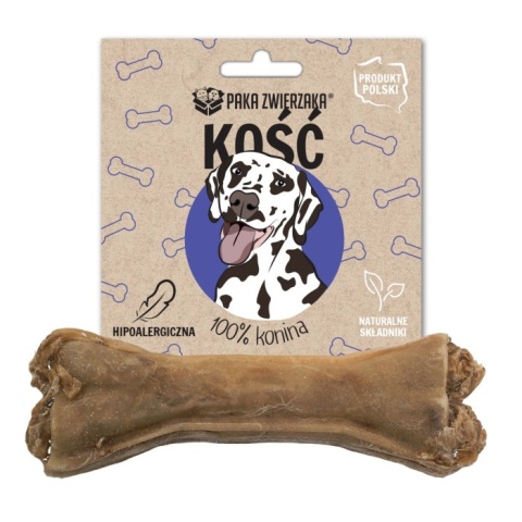 Kość do żucia dla psa, naturalny i bezpieczny gryzak 12 cm, konina 100%, PAKA ZWIERZAKA