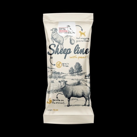 Kość do żucia, gryzak dla psa, Owca z gruszką 12cm. Sheep Line, Syta Micha Kość do żucia, gryzak dla psa, Owca z gruszką 12cm. Sheep Line, Syta Micha