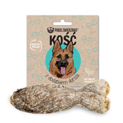 Kość do żucia z dodatkiem dorsza, naturalny gryzak dla psa 12 cm. PAKA ZWIERZAKA Kość do żucia z dodatkiem dorsza, naturalny gryzak dla psa 12 cm. PAKA ZWIERZAKA