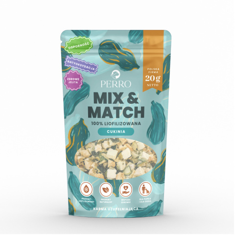 Liofilizowana cukinia dla psa 20g. MIX & MATCH Perro Liofilizowana cukinia dla psa 20g. MIX & MATCH Perro