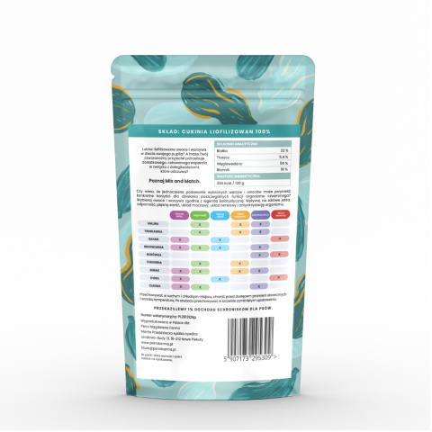 Liofilizowana cukinia dla psa 20g. MIX & MATCH Perro Liofilizowana cukinia dla psa 20g. MIX & MATCH Perro
