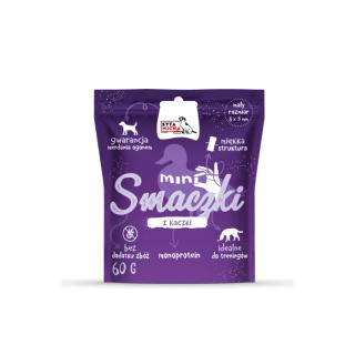 Mini smaczki z kaczki, treningówki dla psa 60g. Syta Micha