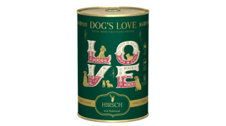 Monobiałkowa, mokra karma dla psa z mięsa jelenia z kasztanami 400g. DOG'S LOVE