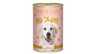Mokra karma dla psa, cielęcina z pstrągiem i jabłkiem 400g. DOG'S LOVE
