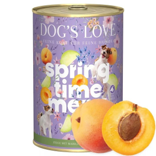 Mokra karma dla psa, menu wiosenne - kozina z morelami i kalarepą, 400g. DOG'S LOVE
