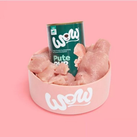 Monobiałkowa, mokra karma dla psa z indyka i dodatkiem ziół 400g. WOW Monobiałkowa, mokra karma dla psa z indyka i dodatkiem ziół 400g. WOW