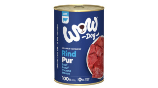 Monobiałkowa, mokra karma dla psa z wołowiną i dodatkiem ziół 400g. WOW