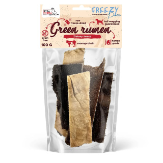 100% liofilizowany zielony żwacz wołowy dla psa 80g FREEZY Pure, Syta Micha