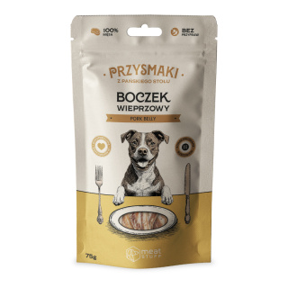 Przysmaki dla psa "Z Pańskiego Stołu" - Boczek wieprzowy (doypack 75 g), Meat STUFF