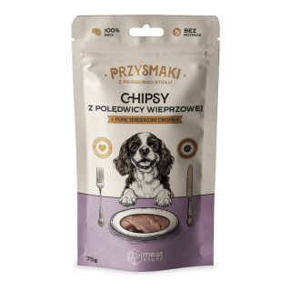 Przysmaki dla psa "Z Pańskiego Stołu" - Chipsy z polędwicy wieprzowej (doypack 75 g), Meat STUFF