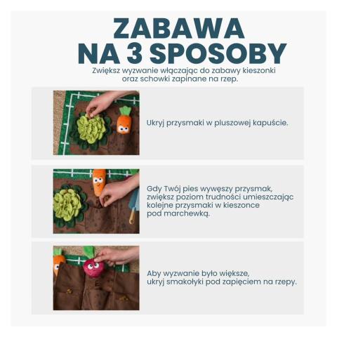 Sensoryczna mata węchowa dla psa, OGRÓD, Activity Matz Garden Game 56x36cm, Nina Ottosson Sensoryczna mata węchowa dla psa, OGRÓD, Activity Matz Garden Game 56x36cm, Nina Ottosson