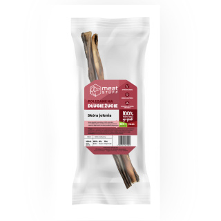 Skóra jelenia, naturalny gryzak dla psa 2 x 40-50cm. Meat STUFF