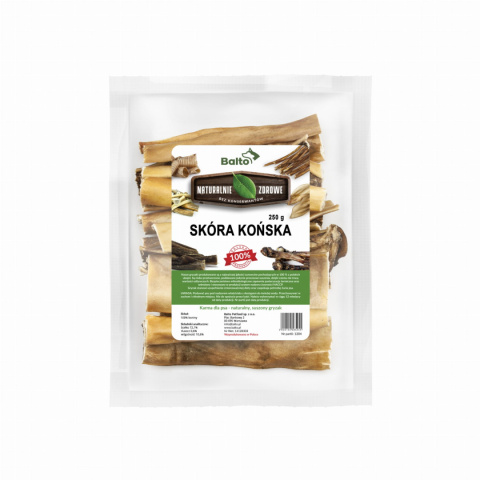 Skóra końska, naturalny gryzak dla psa 100g. BALTO Skóra końska, naturalny gryzak dla psa 100g. BALTO