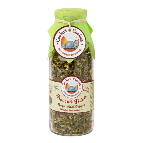 Cooka’s Cookies BROCCOLI FLAKES Płatki z suszonego brokuła 180g Cooka’s Cookies BROCCOLI FLAKES Płatki z suszonego brokuła 180g