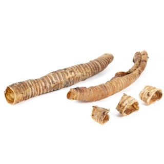 Tchawica wołowa cięta, naturalny gryzak dla psa 250g. Meat STUFF
