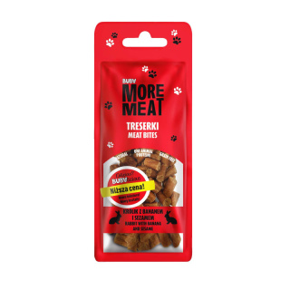 Treserki dla psa z królikiem i bananem 50g. BUBAlicious More Meat, BUBA