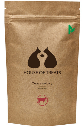 Żwacz wołowy, naturalny gryzak dla psa 200g. House of Treats