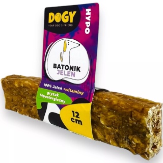 Batonik z Jelenia z dodatkiem witamin z linii HYPO, gryzak dla psa, 12 cm. DOGY