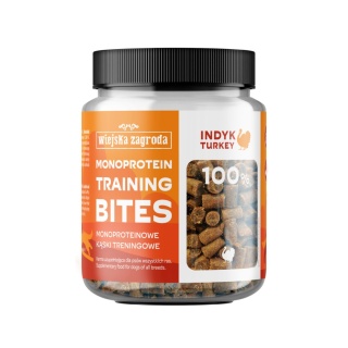 Monoproteinowe treningówki dla psa z indyka, 150g. Wiejska Zagroda
