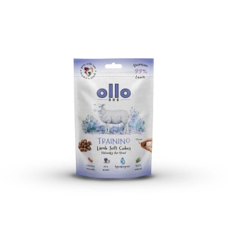 Przysmaki treningowe dla psa z jagnięciny 80g. Air-Dried Training Lamb Soft Cubes, OLLO